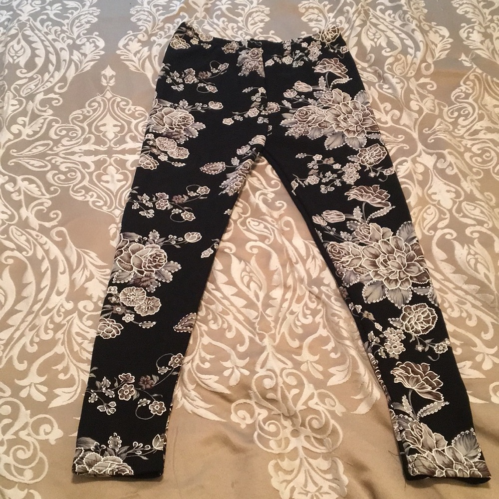 Flower print leggings